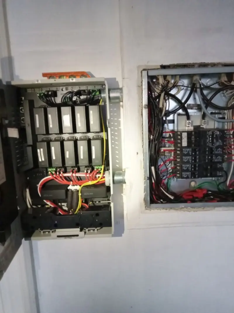 Electrical panel upgrade completed for Security Camera Wiring in Glenvar Heights